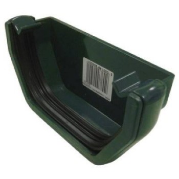 Square Line External Stop End - Green