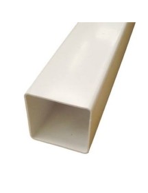 Square Line Downpipe White 2.5M 65mm x 65mm
