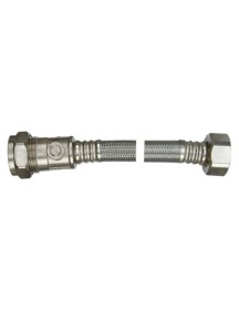 WRAS Approved Flexi Tap Connector with Iso valve 15mm x 1/2"