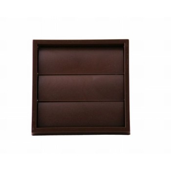 Wall Outlet Gravity Flap 100mm Brown