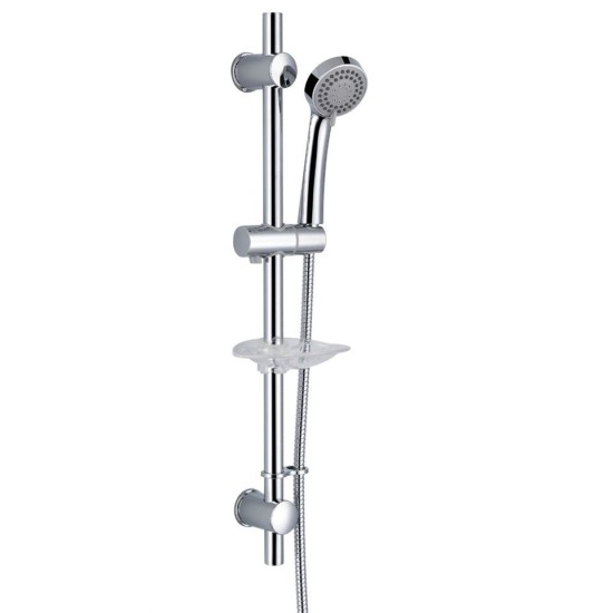 Chrome 3 mode Adjustable Fixing Bracket Shower Kit