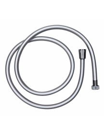 1.5m Smooth Silver PVC Shower Hose