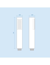 Pencil Round Shower Head