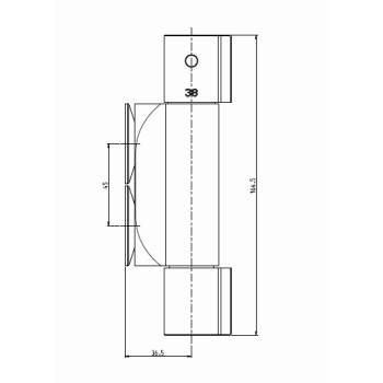 V200 Caravan Shower Mixer Valve 45mm Centres