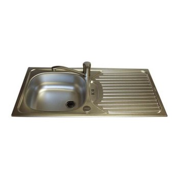 Linen Stainless Steel Sink and Waste Kit 860mm x 435mm ( CA1 )