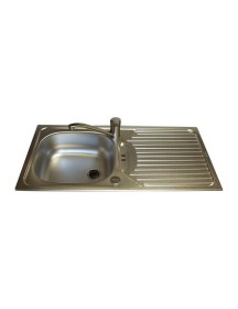 Linen Stainless Steel Sink and Waste Kit 860mm x 435mm ( CA1 )