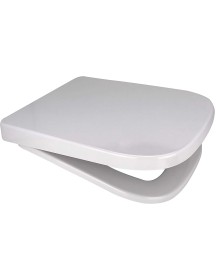 Square Cut V20 One Soft Close Toilet Seat in White