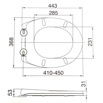 PP One Soft Close Toilet Seat