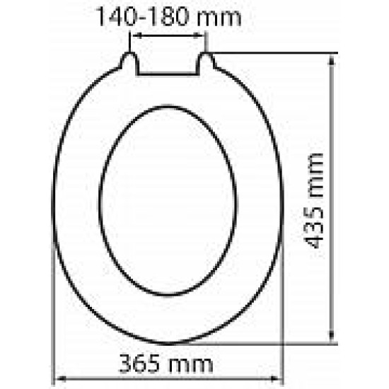 Moulded MDF Toilet Seat White