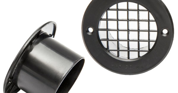 75MM MESH FLOOR VENT Graphite - 7075050