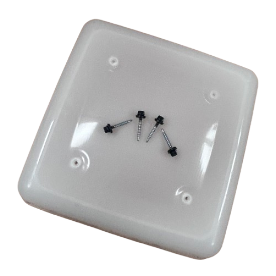 Roof Cowl and Screws For 170mm x 170mm Opal Roof Cowl and Screws For 170mm x 170mm Opal