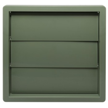 Wall Outlet Gravity Flap 100mm Quarry Green