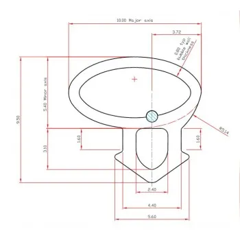 Oversize Offset Bubble Seal Per Metre