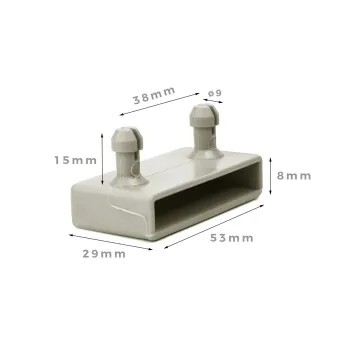 Plastic Bed Frame Shoe Caps for Wooden Slats