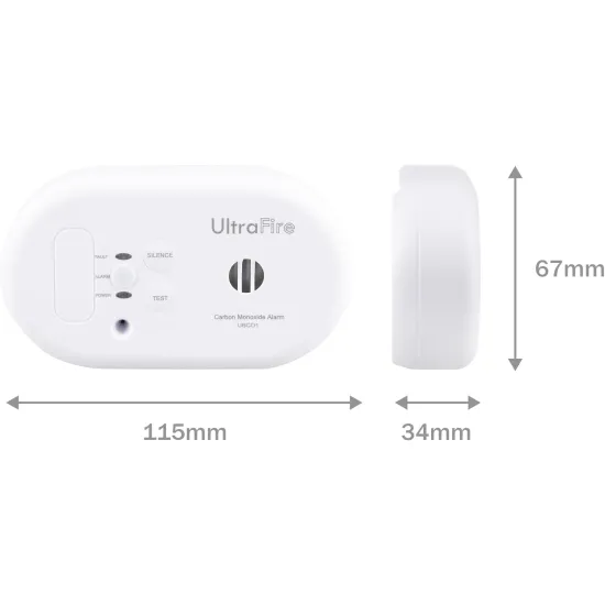 UltraFire 10 Year Life LED Carbon Monoxide Alarm