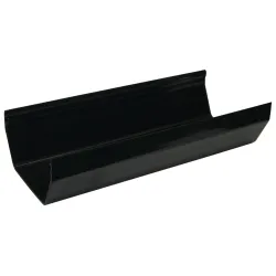 Square Line Gutter 2M - Black
