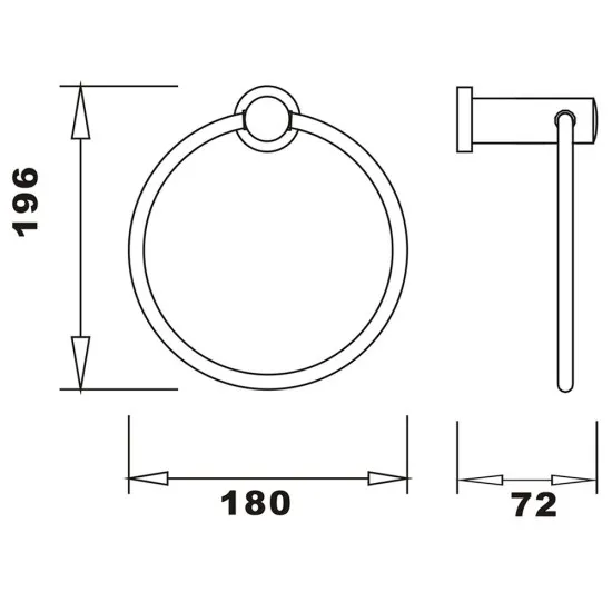 Ascot Towel Ring Ascot Towel Ring
