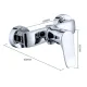 LEVER SHOWER MIXER TAP VALVE 150MM CENTRES