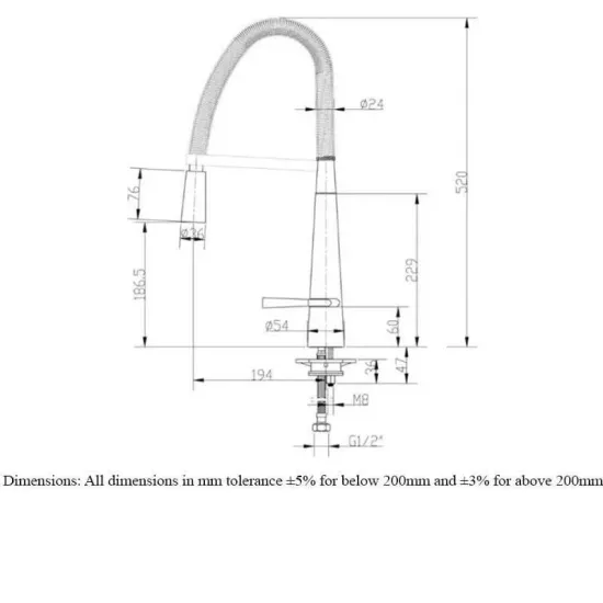 GEM Pull Out Kitchen Tap