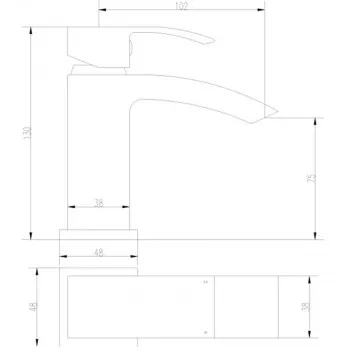Walsham Mono Cloakroom Basin Mixer 