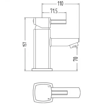Moulton Mono Basin Mixer 