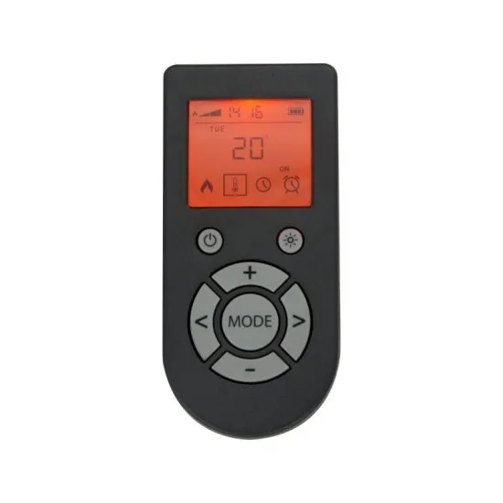 Ruby Electric Fire in Chrome with Remote Control