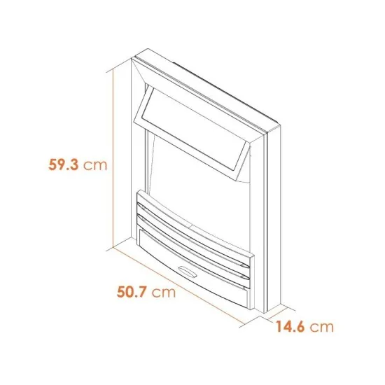 Ruby Electric Fire in Chrome with Remote Control