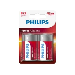 Philips D Size Power Alkaline - Pack of 2