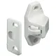 PLASTIC ROLLER CATCH WHITE