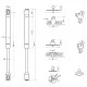 Gas Strut Stay 100NM For Cabinet/Cupboard Doors