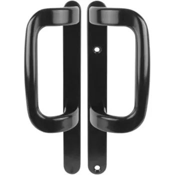 UPVC Inline Patio Door Handle XL Dummy Black