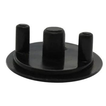 ELLBEE TOP HAT HINGE COVER Black