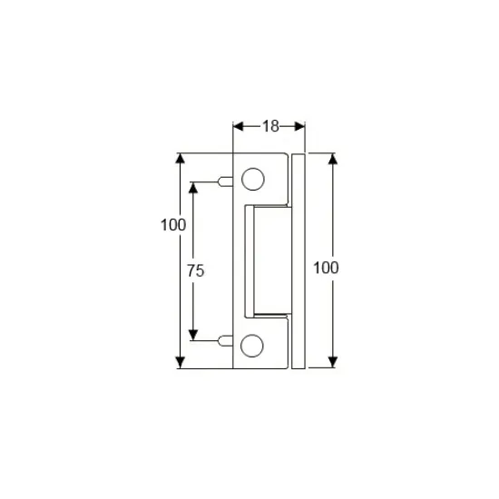 Neon UPVC Butt Hinge - White Flat or Angled