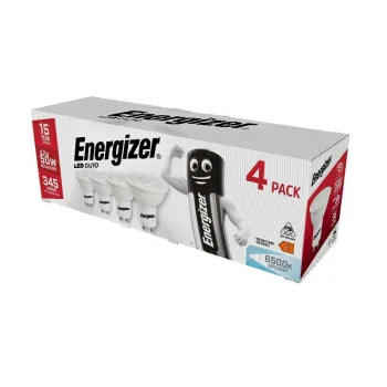 Energizer LED GU10 345lm 4.9W 6,500K (Daylight), Box of 4