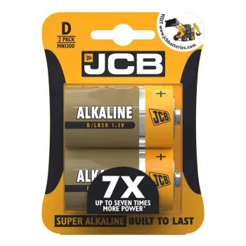 JCB D Size Super Alkaline - Pack of 2