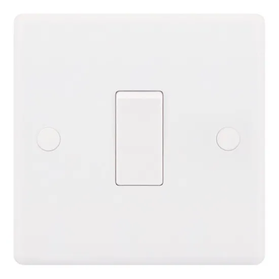 Smooth White 1 Gang 10A 1 Way Switch Smooth White 1 Gang 10A 1 Way Switch