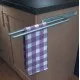 Towel Rail, 2 Arm, Aluminium