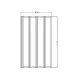 Bath Screen 1400mm x 800mm 4 Fold Screen