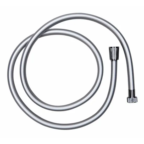 1.5m Smooth Silver PVC Shower Hose 1.5m Smooth Silver PVC Shower Hose