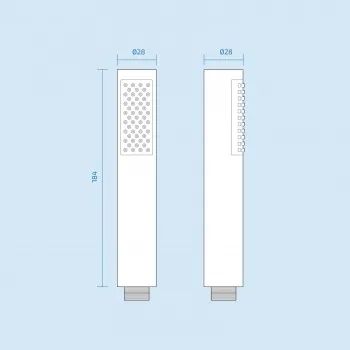 Pencil Round Shower Head