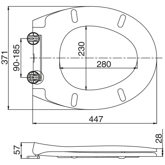 Varde One Soft Close Toilet Seat