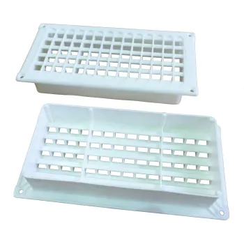 Caravent Plastic Recessed Interior Vent 25mm Tail White