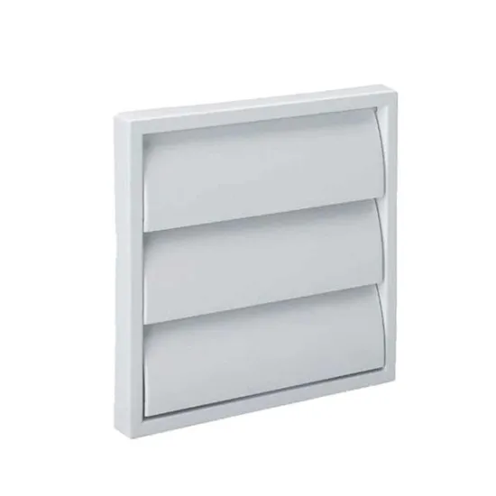 Wall Outlet Gravity Flap 100mm White