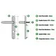 Stanway White UPVc Door Handle Stanway White UPVc Door Handle
