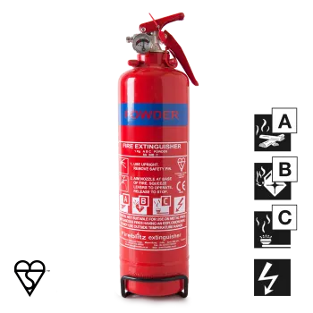 1kg ABC Fire Extinguisher and Bracket