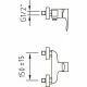 LEVER SHOWER MIXER TAP VALVE 150MM CENTRES