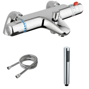 Ampton Thermostatic Bath Filler Shower Valve 