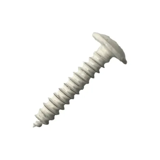 White Flange Head Panel Screw 6g x 3/4 Pack of 100