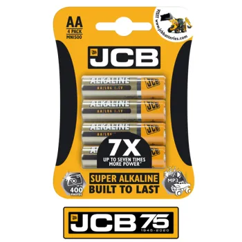 JCB AA Super Alkaline Pack of 4