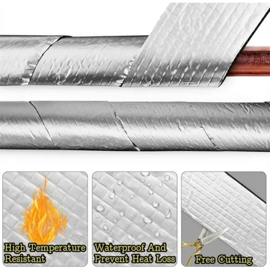 Foil Foam Pipe Insulation 10m x 50mm x 5mm